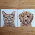 Mini 4X4 Inch Custom Pet Portrait
