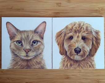 Mini 4X4 Inch Custom Pet Portrait
