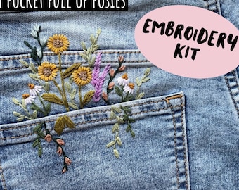 Kit- A Pocket Full of Posies Embroidery Kit