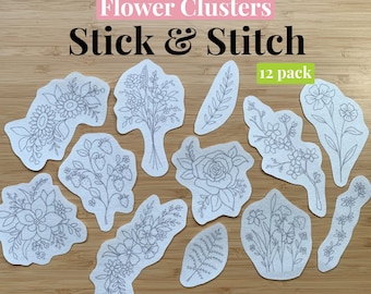 Stick & Stitch - Flower Clusters