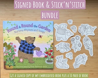 Bundle: Signed Book + Stick & Stitch 10 pack