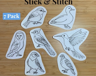 Pretty Birds Stick & Stitch