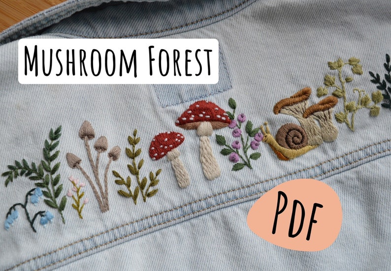 Mushroom Forest PDF Pattern & Stitch Guide image 1