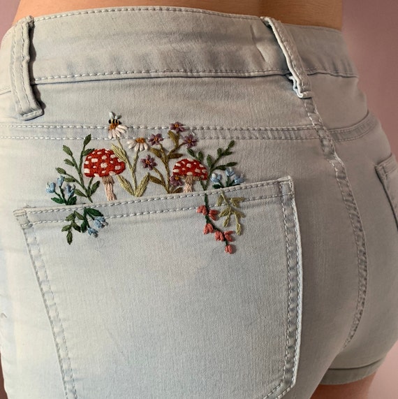 Mushroom Pocket- Embroidery PDF & Pattern - Etsy Canada