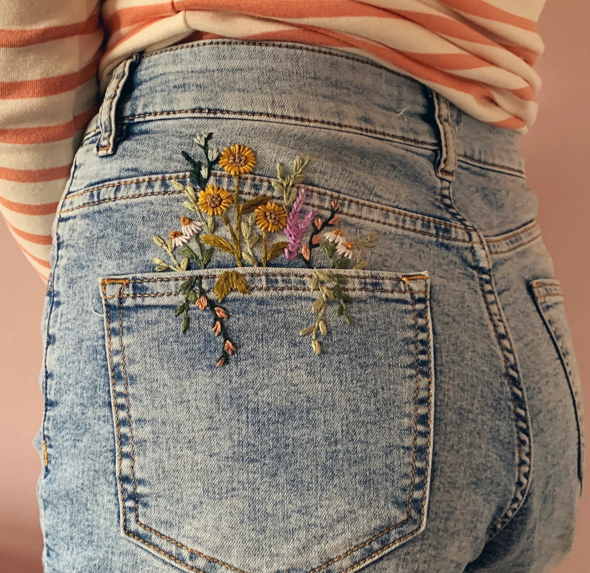 A Pocket Full of Posies Embroidery PDF & Pattern - Etsy Canada