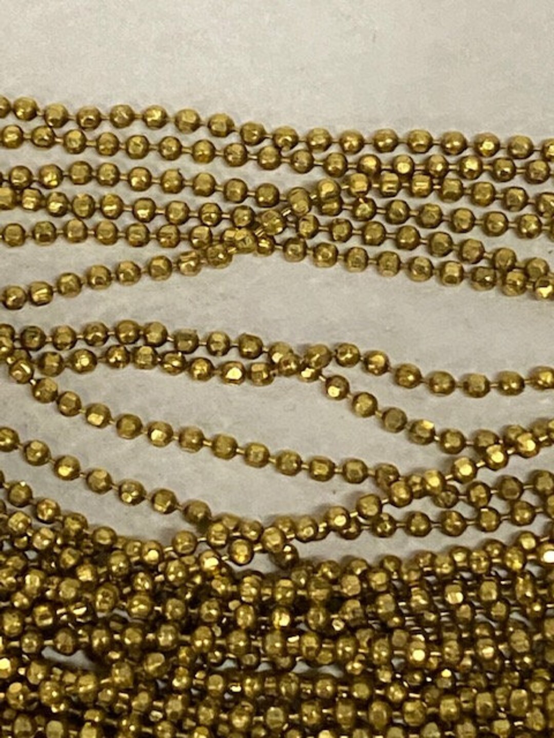 18 Pieces Solid Brass Diamond Cut Ball Chain 24 Etsy