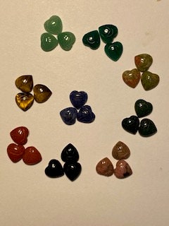 12 PIECES Genuine Heart Scarabs, 10mm,
