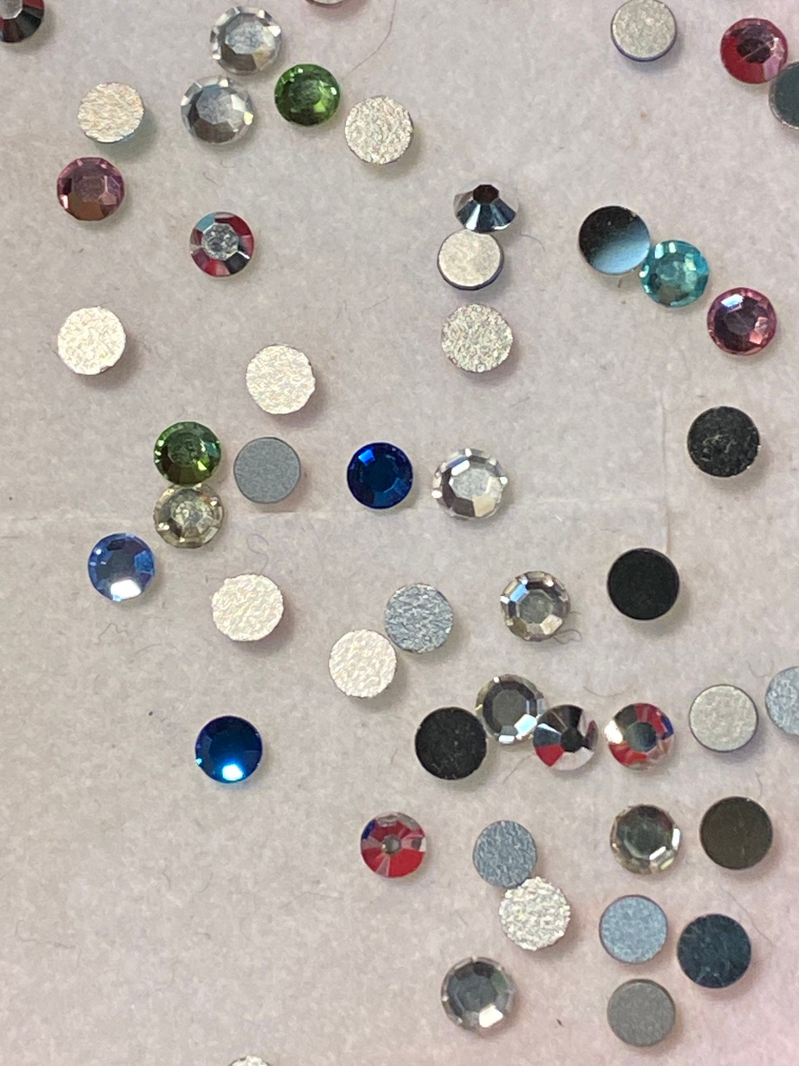 300 Pieces 3mm Round Flat Back Faceted Crystals Asst Colors Etsy