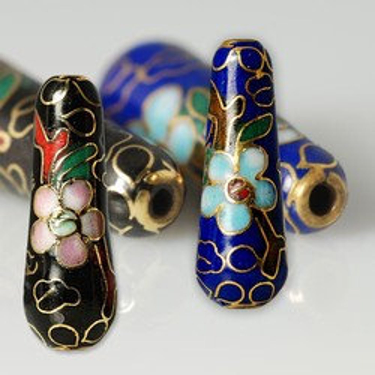 10 Pieces Genuine Cloisonné Teardrops 21 X 7mm Etsy