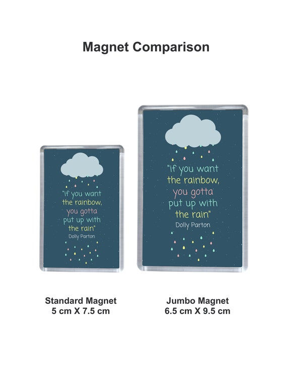 You Are My Person Rainbow Quote Jumbo Fridge Magnet