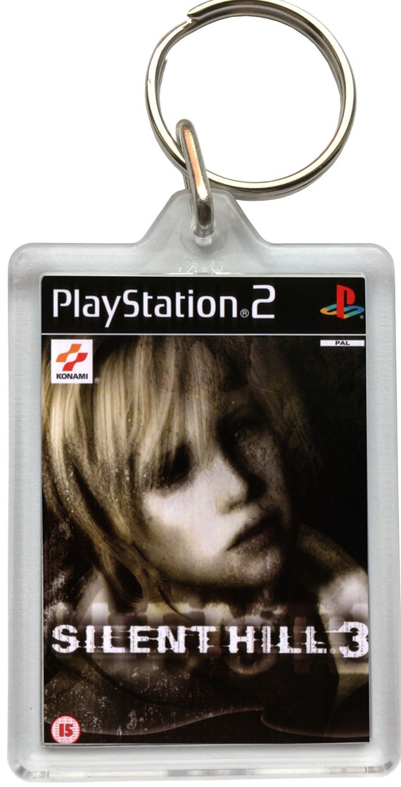 Retro Gaming Necklace And Keyring Playstation PS1 Silent Hill