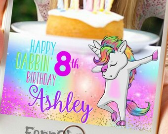 Dabbin' Unicorn Snapchat GeoFilter, Custom Snapchat Filter,Unicorn Party Geofilter,Dabbin' unicorn Snapchat Filter, Dabbin' unicorn party
