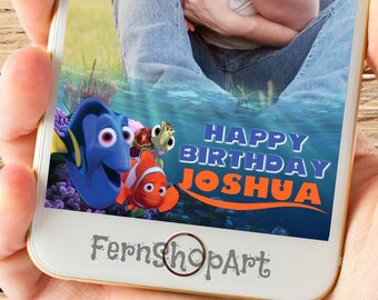 Nemo Snapchat GeoFilter, Custom Snapchat Filter, Nemo Party Geofilter,Nemo Snapchat Filter, Nemo Birthday, Nemo Geofilter, Nemo Snapchat