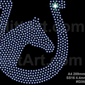 Horseshoe, Horse Head, rhinestone crystals gems diamante template digital download, svg, eps, png, dxf rhinestone template cricut plotter.