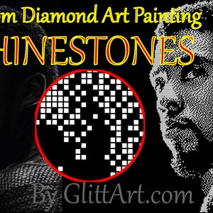 Custom Rhinestone diamond art, crystal, gems, diamond painting template ready to print ss6 2mm 60cm x42cm