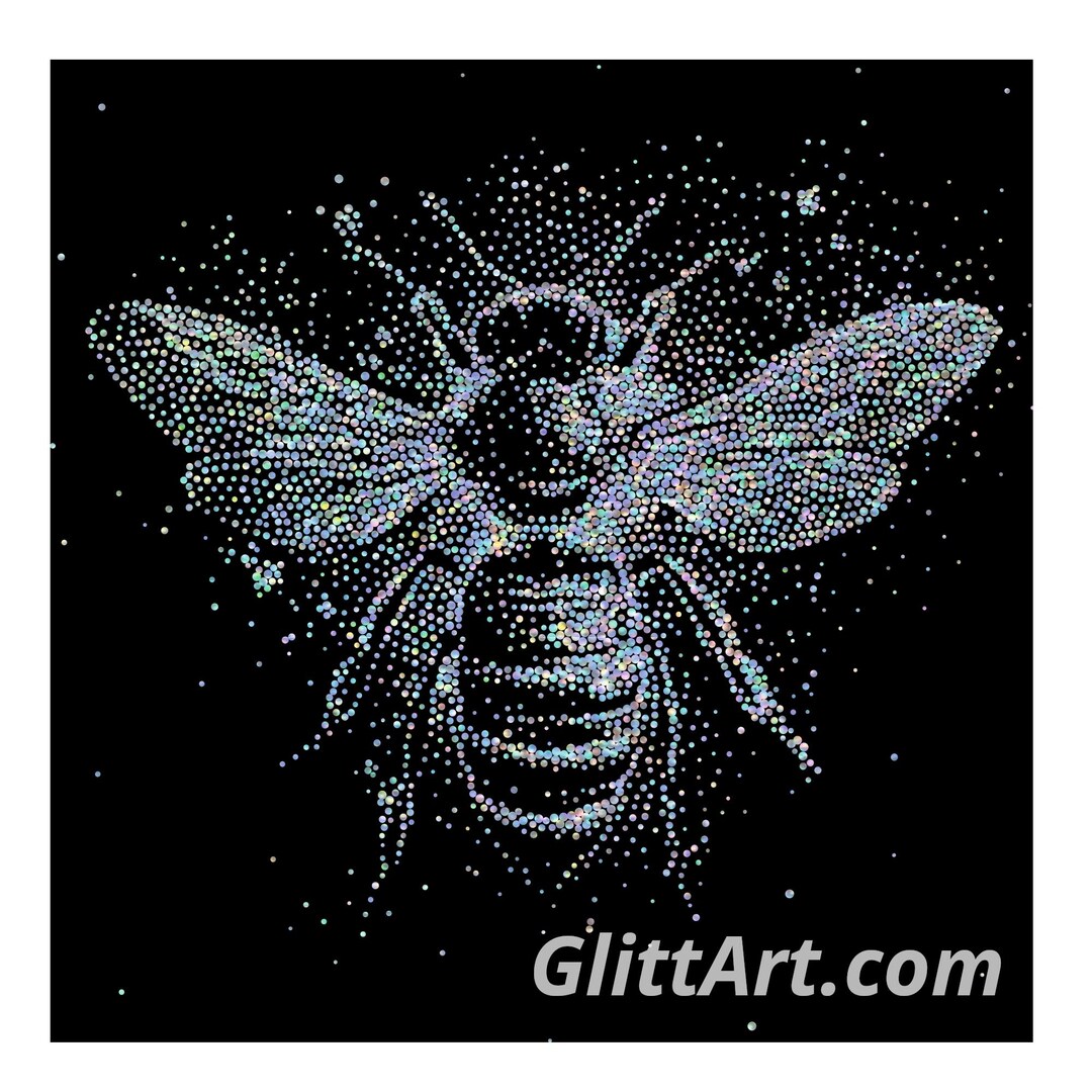 Bee Queen Swarovski STYLE Rhinestones Crystals Digital Template for ...