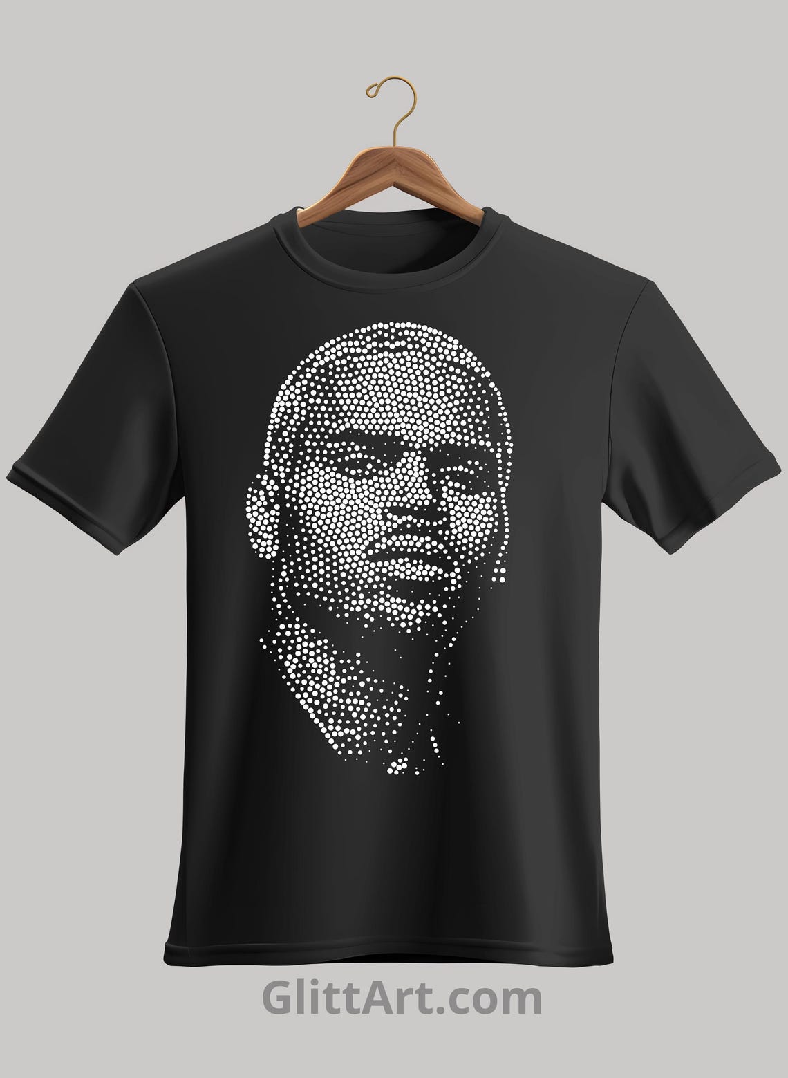 Chris Brown | Digital Rhinestone Portrait Sketch | Iron on Template ...