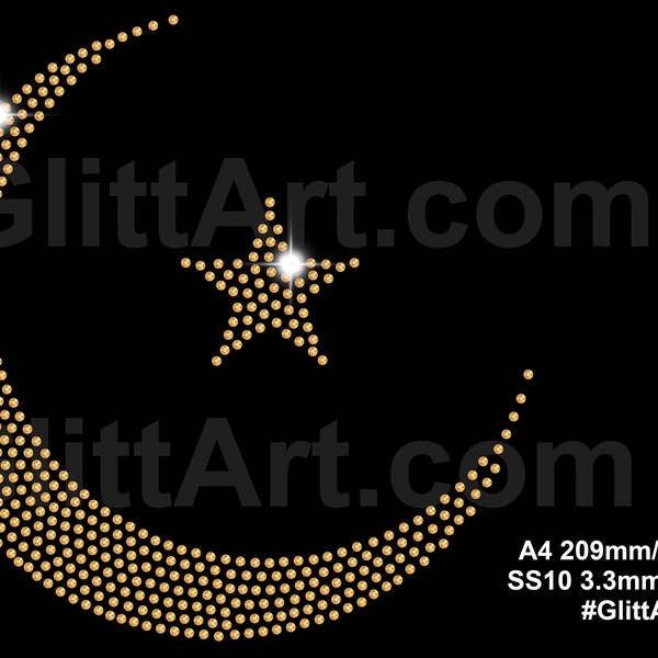 ISLAM rhinestone crystals gems diamante template digital download, svg, eps, png, dxf rhinestone template for cricut template.