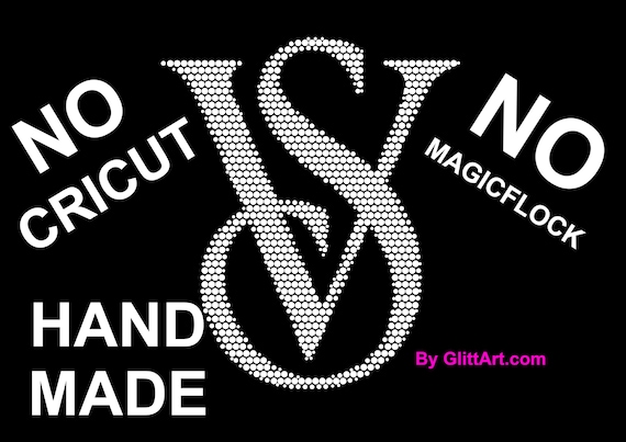 VS LOGO SS6 SS10 SS16 Rhinestone Digital Template for Hand Place