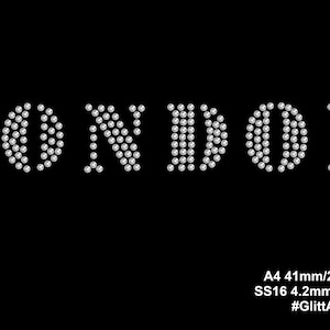 London rhinestone template digital download, svg, eps, png, dxf rhinestone template