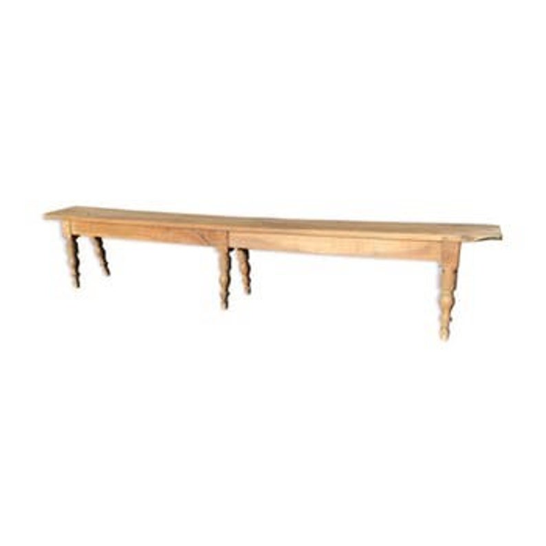 Former 19th Century French Oak Bench Vintage Feet Turned Etsy