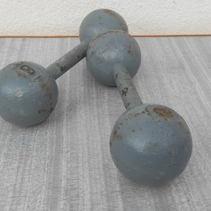 Vintage dumbbells Etsy Espa a