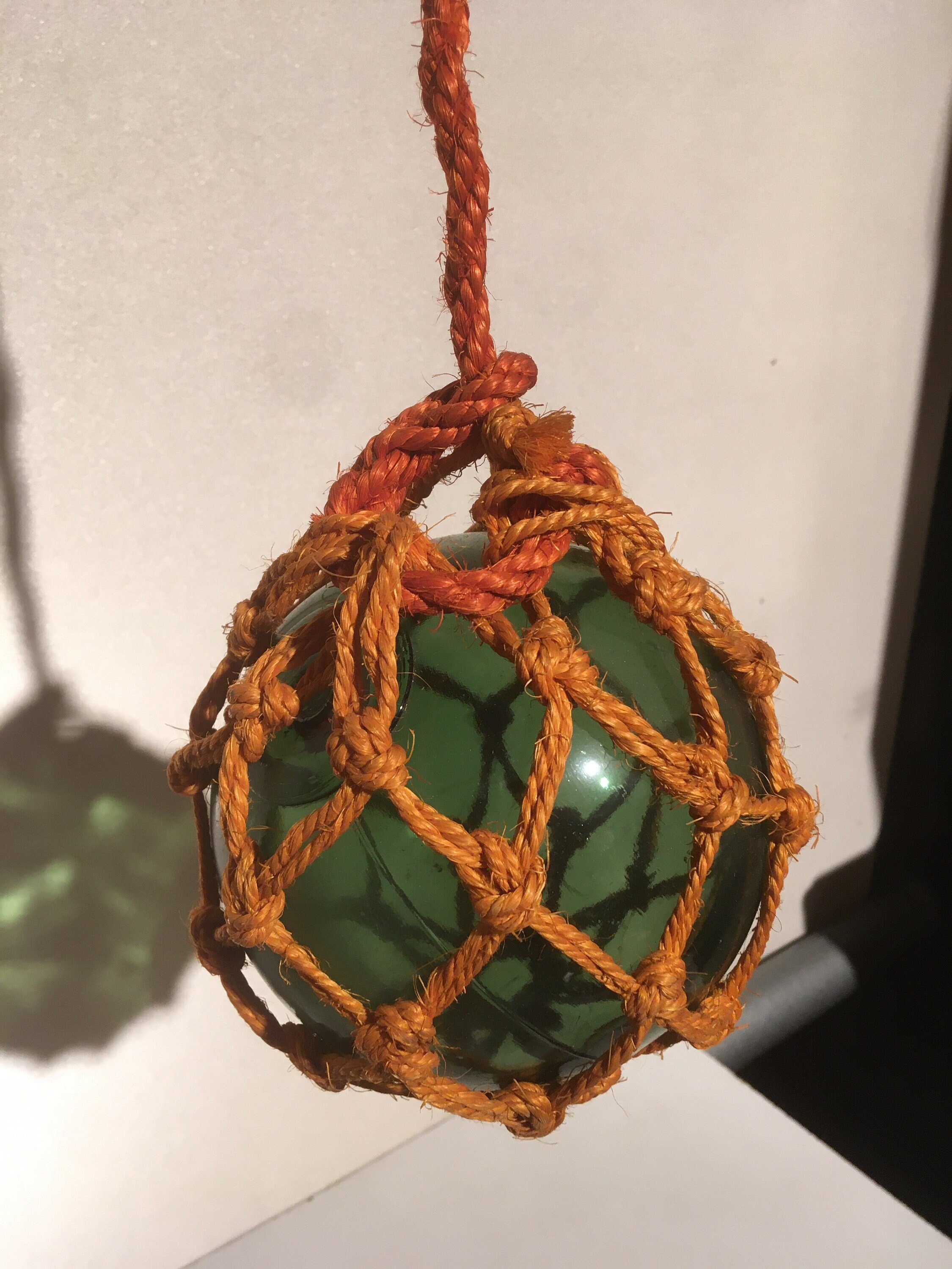 Flotteur de Pêche Marin Antique Boules en Verre Soufflé Vintage Flottantes Bateau Bleue Verte Ambrée