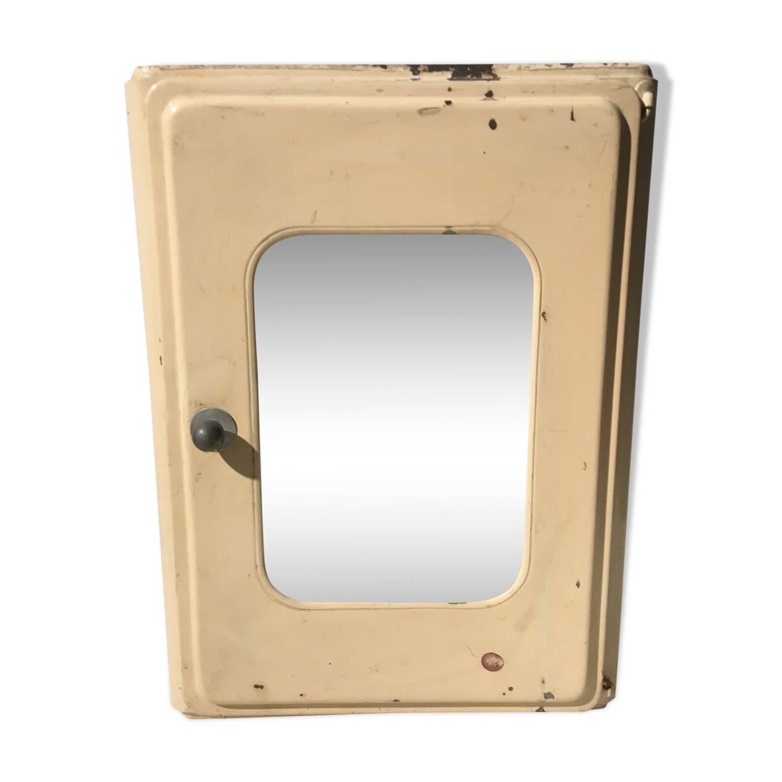 Antiguo botiquín de metal vintage con espejo | Etsy