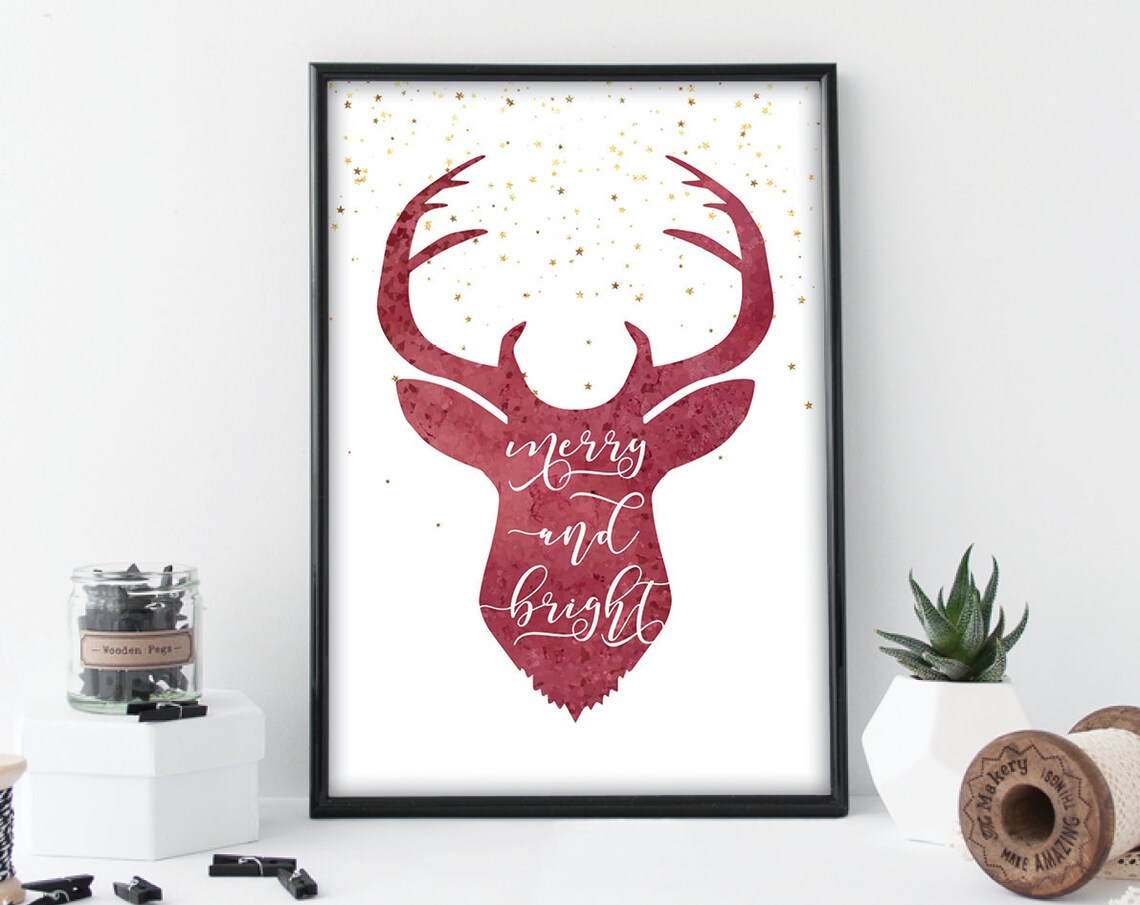Christmas wall decor christmas art christmas decor | Etsy