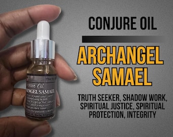 Archangel Samael Conjure Oil | Severance | Exposure | Spiritual Defense | Truth | Shadowork | LAB Shaman