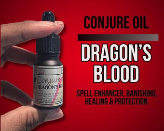 Dragon’s Blood Conjure Oil | Protection | Power | Banishing | Amplify Spells | Ritual Strength | LAB Shaman
