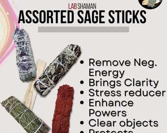 Assorted  Smudge Sticks | Spiritual Cleanse | LAB Shaman