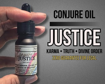 Justice Conjure Oil | Karmic Balance | Reveal Truth | Ancestral Support | Spiritual Law | LAB Shaman