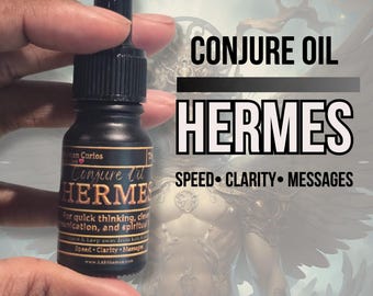 Hermes Conjure Oil | Speed | Communication | Travel | Divine Messages | Trickster Power | LAB Shaman