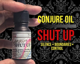 Shut Up Conjure Oil | Silence Gossip | Protection | Stop Drama | Banishing Words | LAB Shaman
