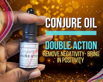 Double Action | Conjure Oil - Remove negativity- Bring in positivity | LAB Shaman
