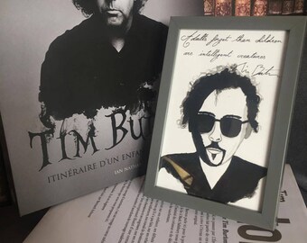 Tim Burton print - quote
