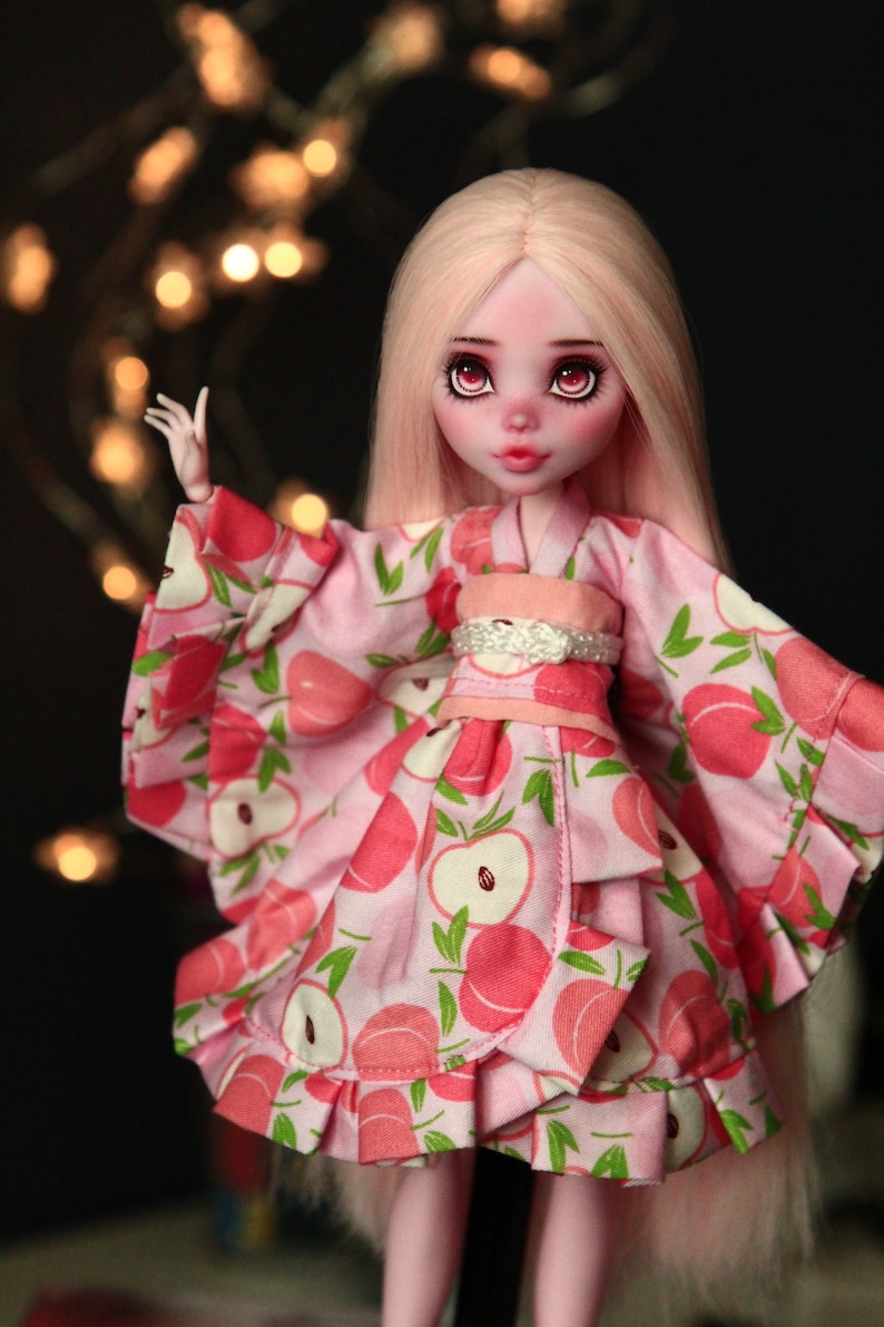 Ooak monster high doll kimono dress sewing pattern / Ooak | Etsy