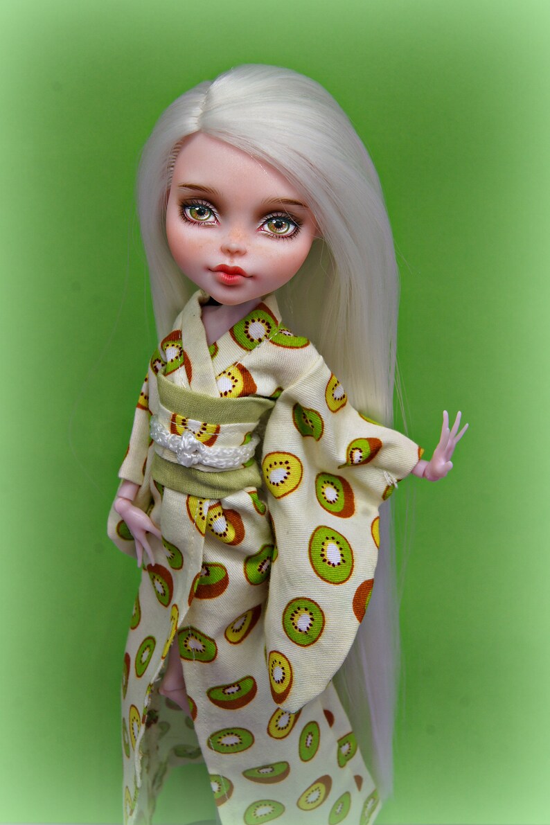 Monster high repaint dress Kimono asia style / ooak monster | Etsy