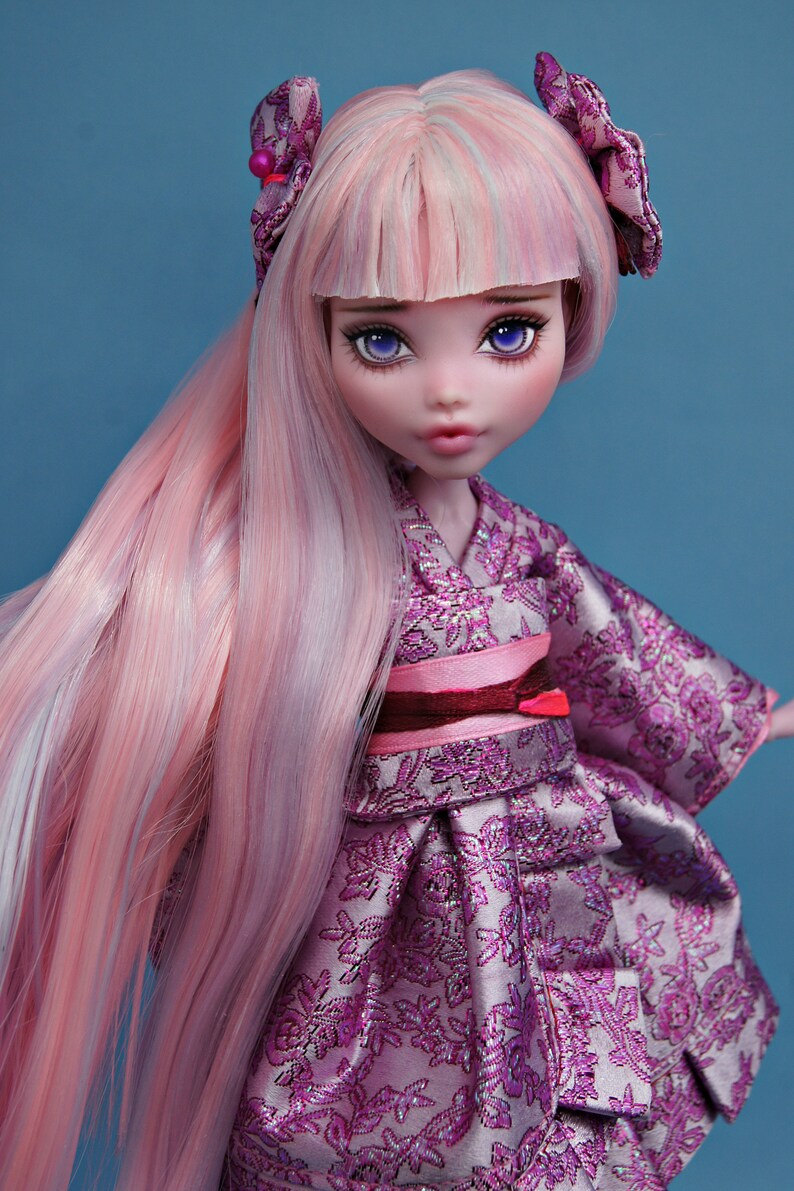 Ooak monster high doll kimono dress sewing pattern / Ooak | Etsy