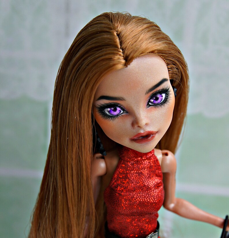 Ooak monster high custom order rerooting hair on your doll