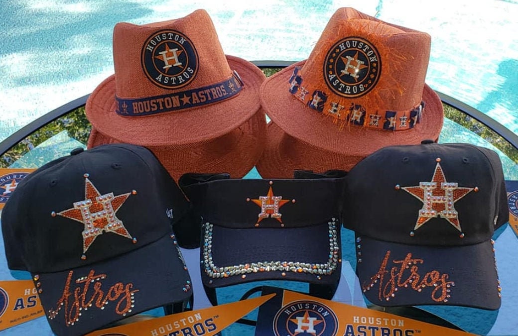 Houston Astros Bling Hats and Caps 