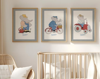Babar Nursery Art | Unframed
