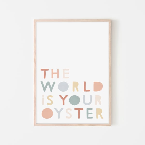 The World is Your Oyster - Subtle | Framed Print