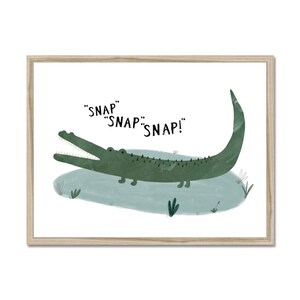 Crocodile Snap, Snap, Snap Framed Print image 4