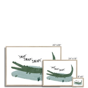 Crocodile Snap, Snap, Snap Framed Print image 9