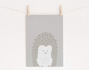 Sleepy Hedgehog |  Unframed