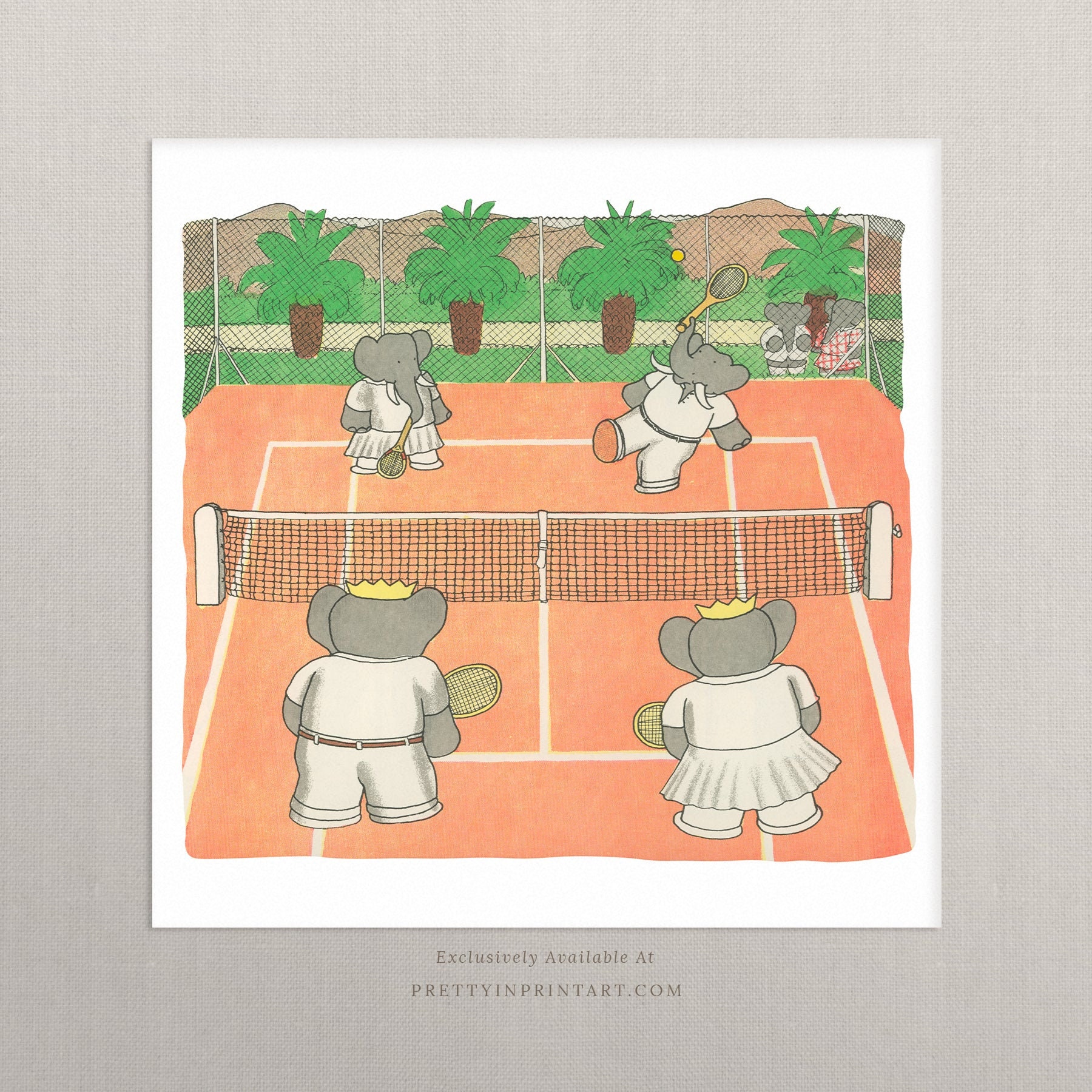 早割シーズン券 Babar Etsy - Unframed | Square Tennis コレクション