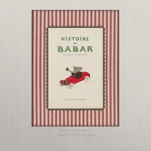 Babar Nursery Art 008 / Senza cornice