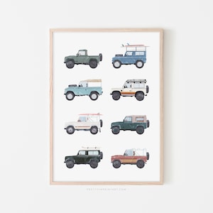 4x4 Defender Chart |  Framed Print